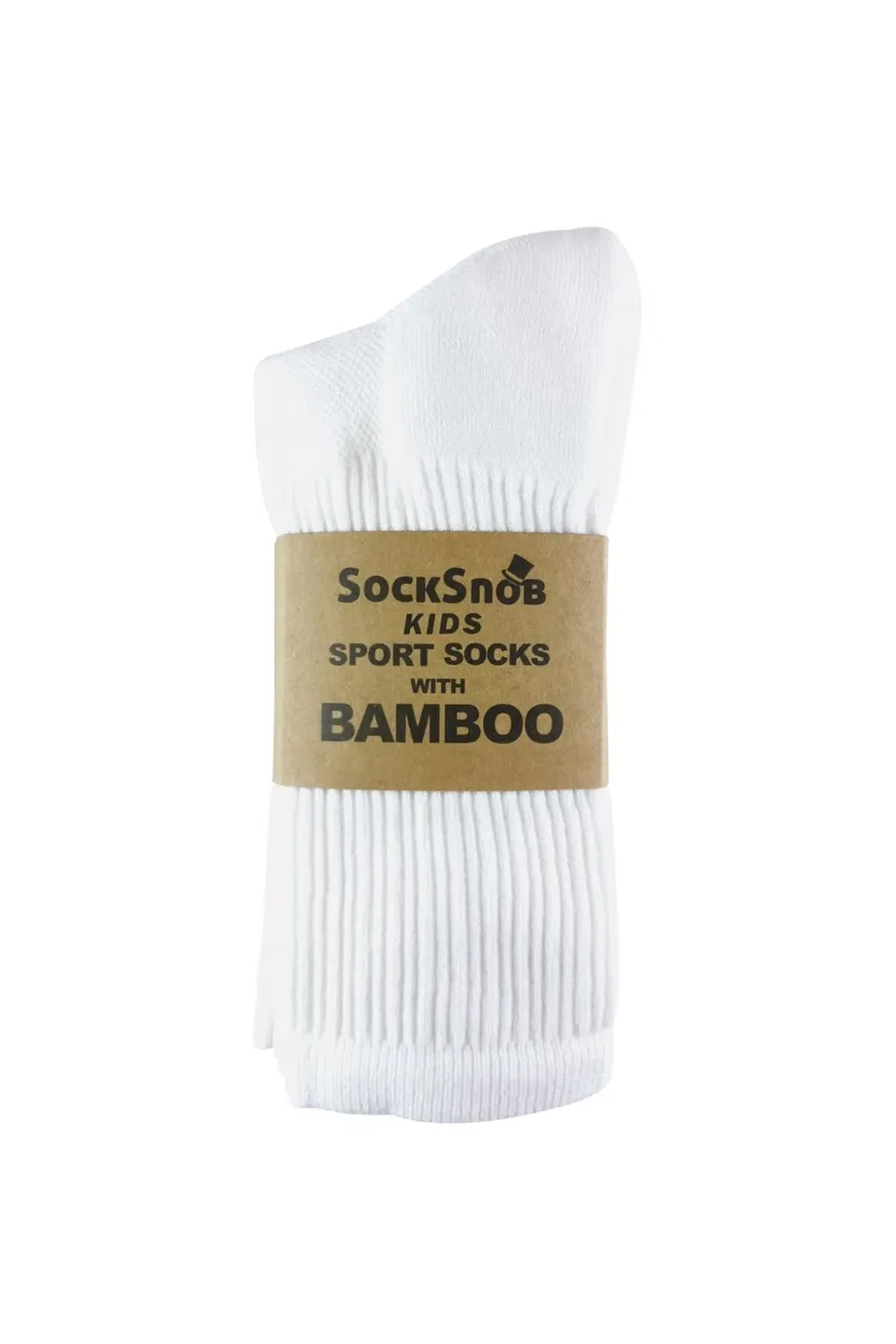 Набор из 12 пар дышащих низких носков для бега из бамбука Sock Snob, White — фото 2