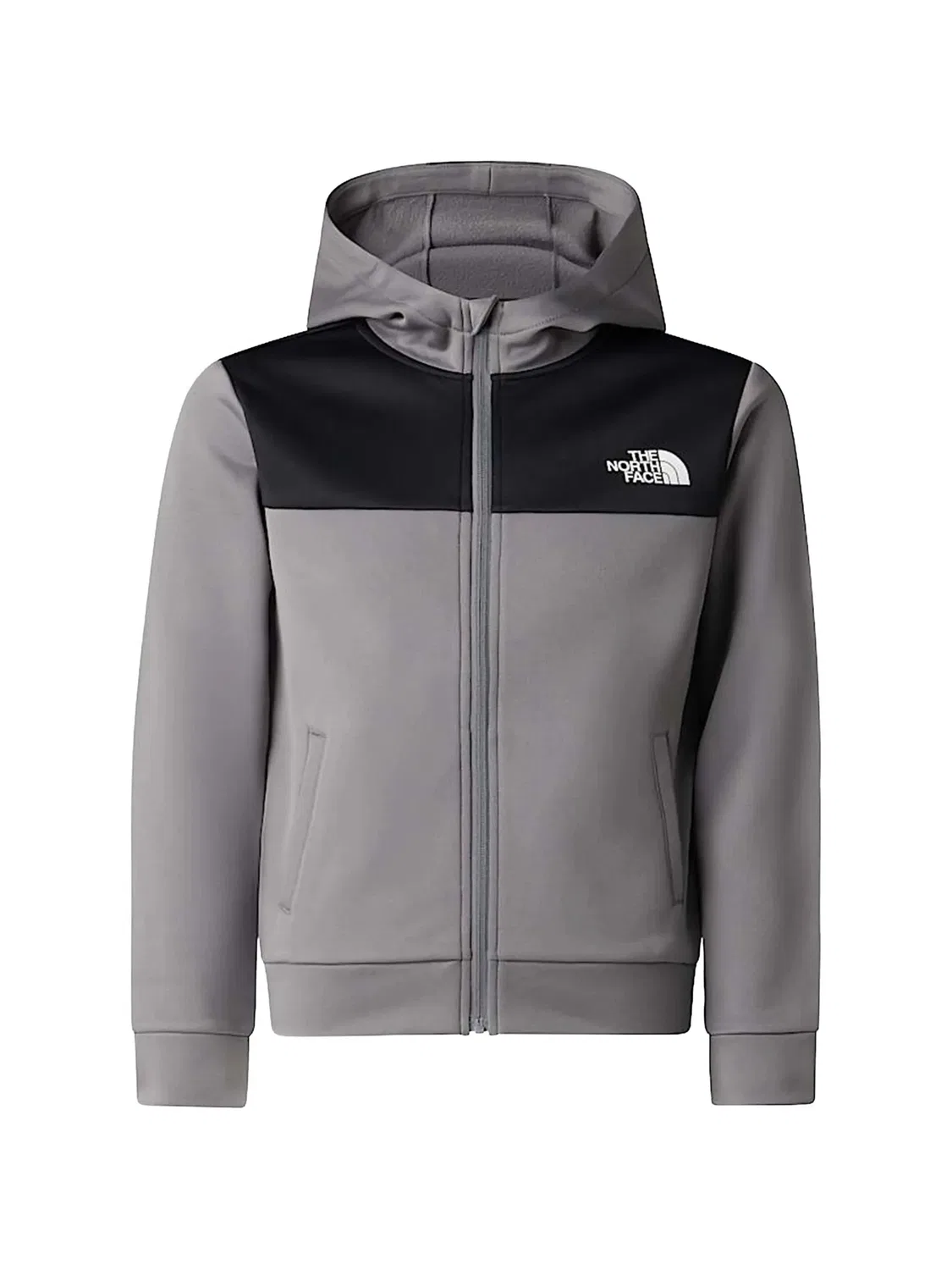 Худи Reaxion с логотипом и вставками The North Face Kids, серый