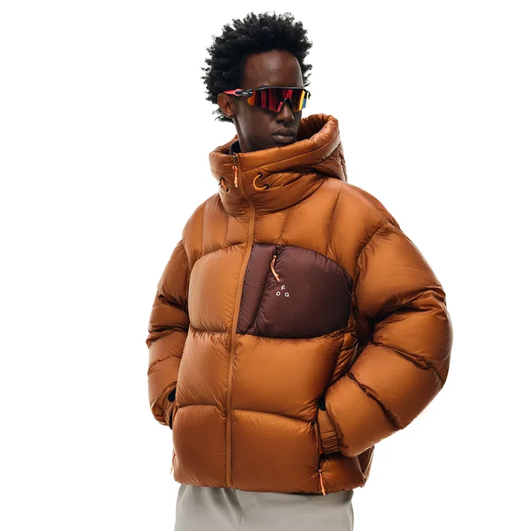 Детское пуховик с капюшоном FPA Down Jackets Unisex Hooded Moderate Puffer Jacket, Orange