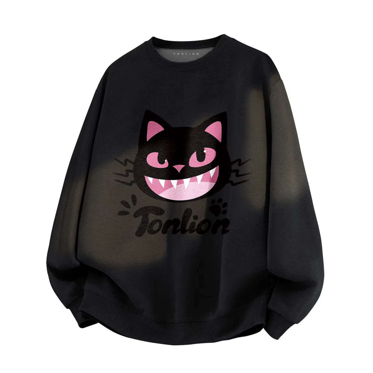 Детский свитшот с капюшоном Tonlion, Black
