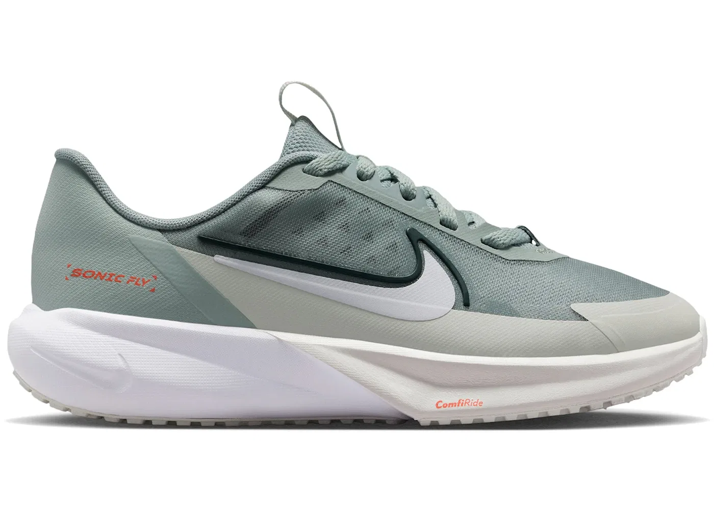Детские кроссовки для бега с шнуровкой Nike Sonic Fly Nike, Light Pumice/Spruce Aura/Light Pumice/White