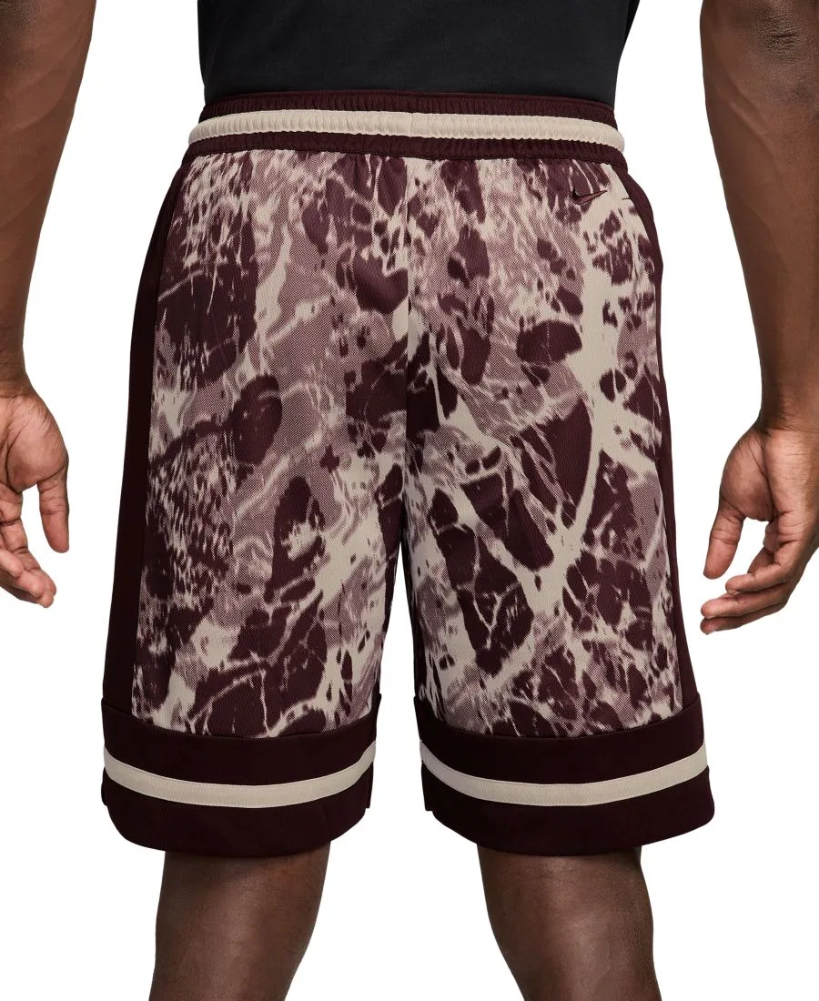 Баскетбольные шорты Dri-FIT с металлическим брендингом Ja Morant Nike, Burgundy Crush Metallic Silver — фото 4