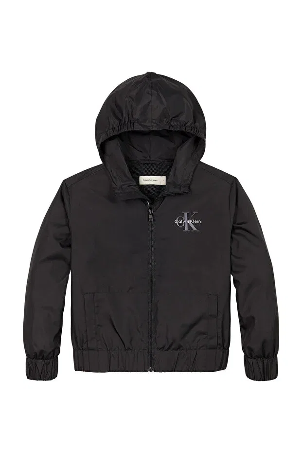 Детская куртка для девочек с капюшоном Calvin Klein, Black