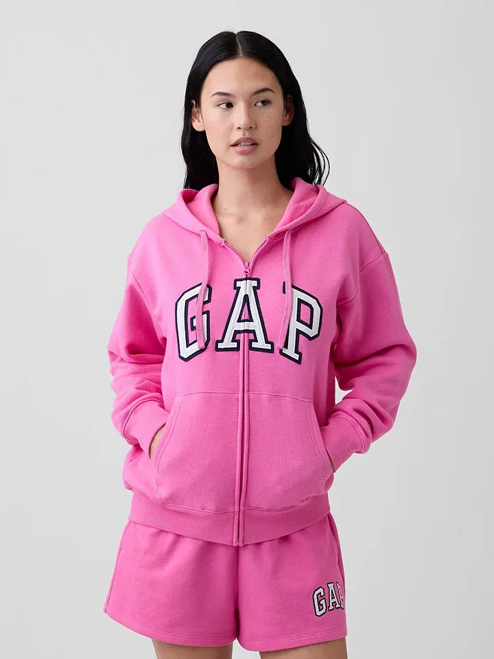 Женская свободная толстовка с капюшоном GAP, Pink