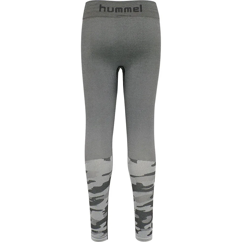 Детские леггинсы бесшовные с принтом Max Seamless Hummel, Grey — фото 2