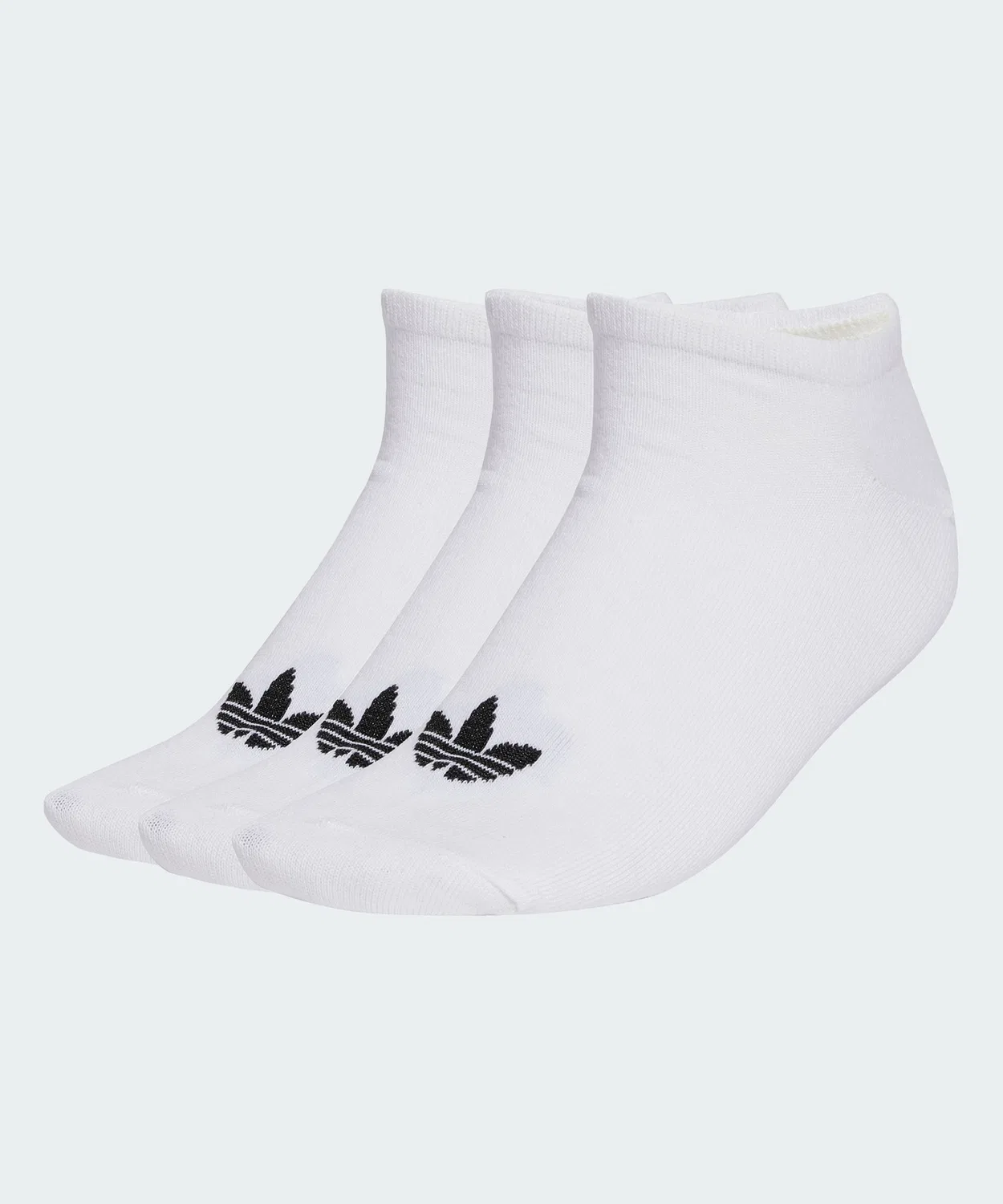 Детские носки-невидимки 3 пары с логотипом Trefoil Adidas Originals, Белый