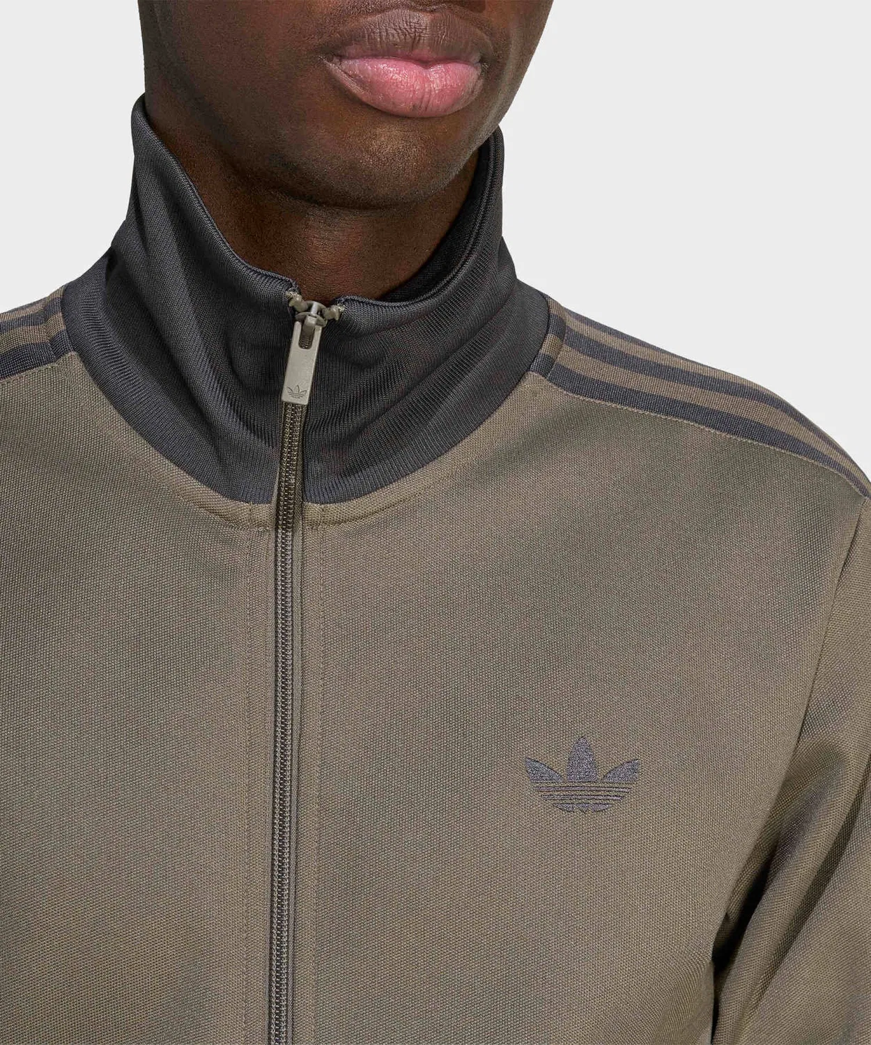 Мужская куртка-трактор с длинным рукавом модель Classic Track Top Adidas, Brown — фото 3