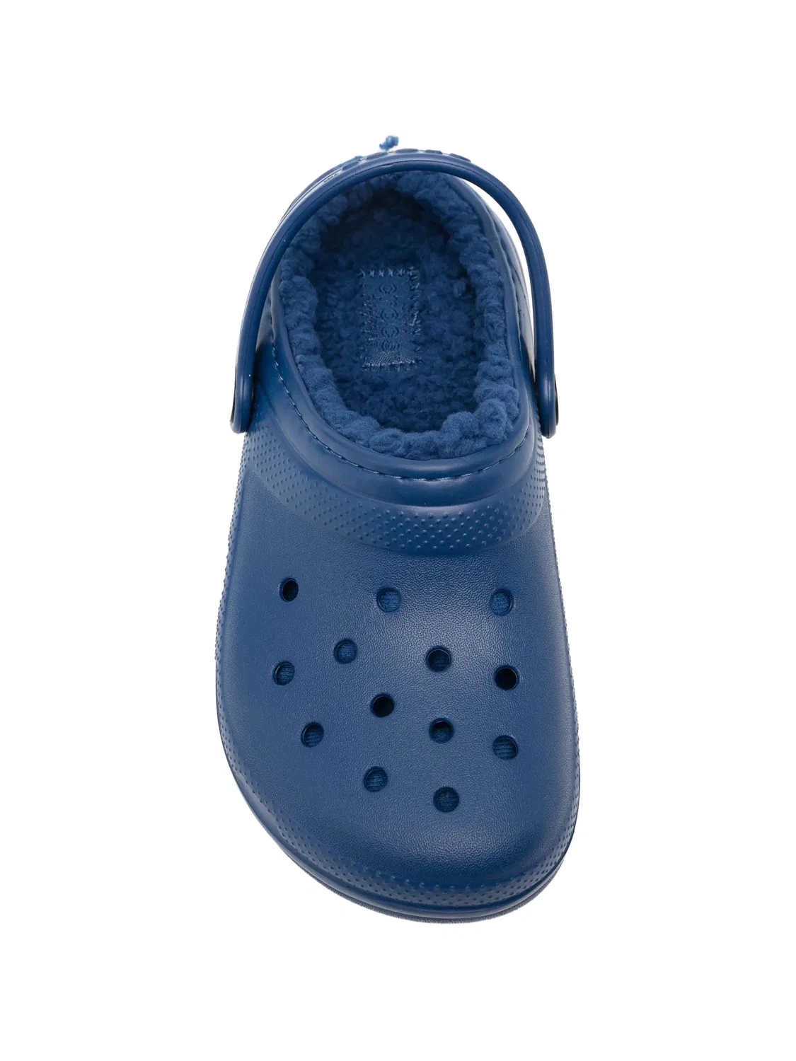 Клоги с меховой подкладкой синие Crocs, синий — фото 2