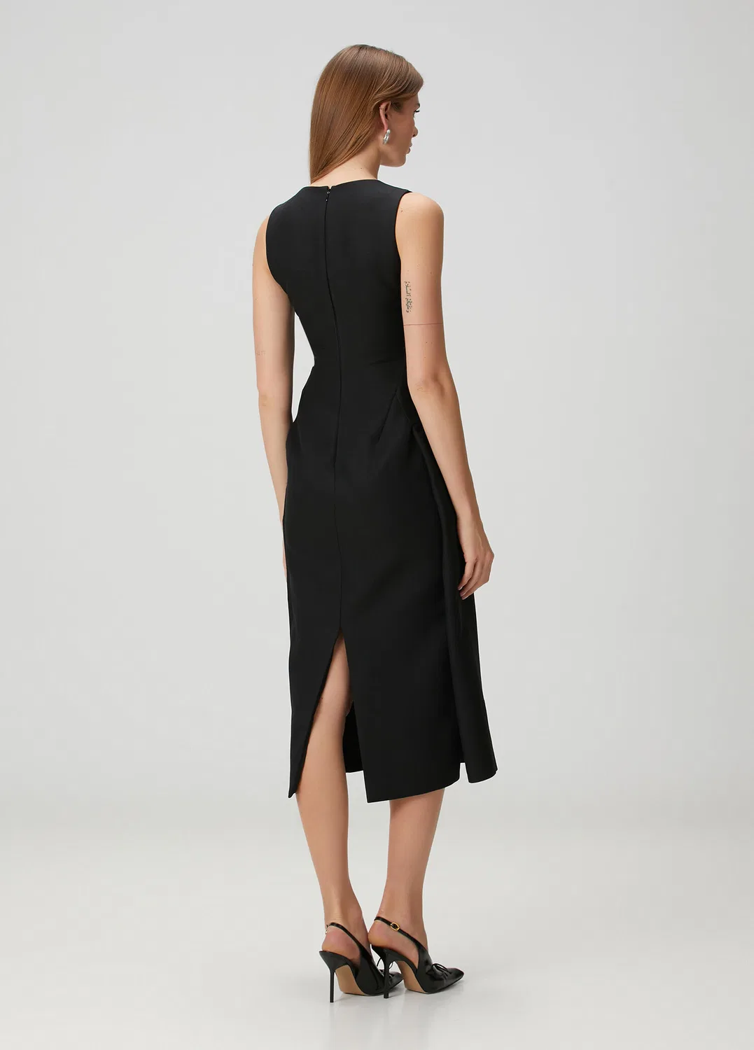 Платье миди Jacquemus Tablier, black — фото 4