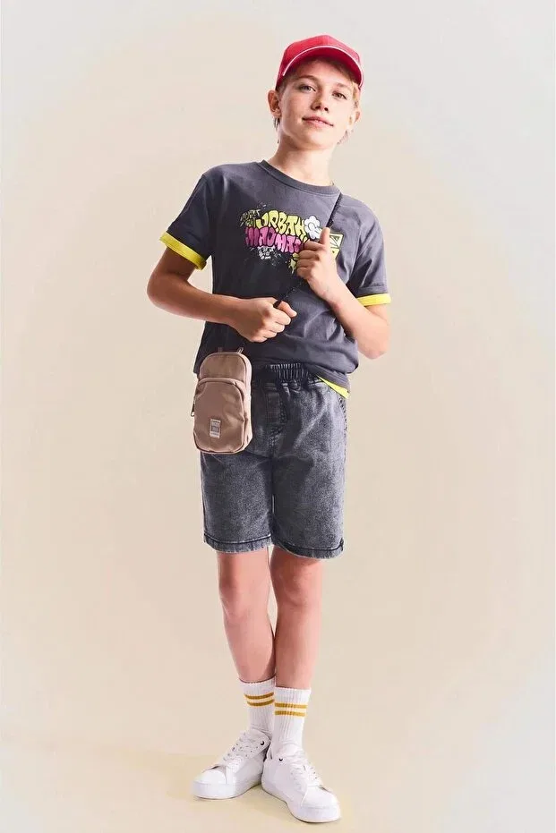 Детские шорты для мальчиков джинсовые Regular fit Defacto, Gray