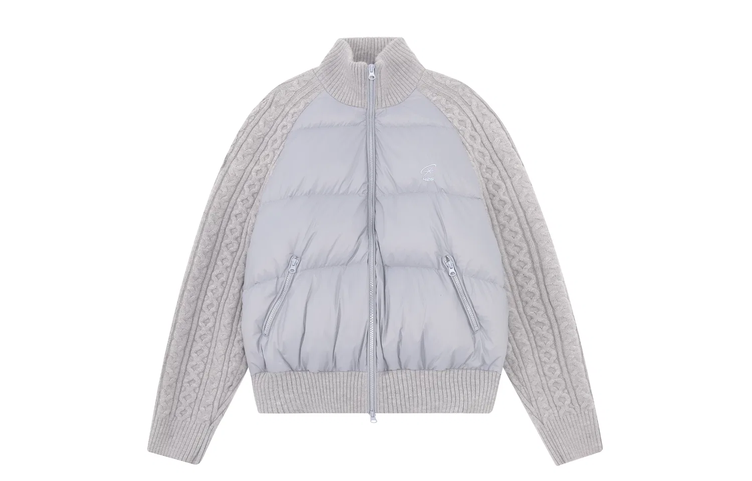 Детское пальто с воротником-стойкой Down Jackets F426, Gray