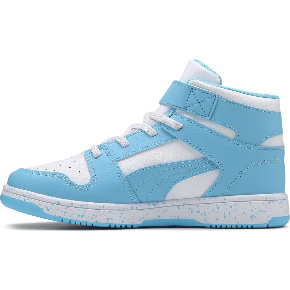 Детские высокие кроссовки Rebound Layup Puma, Blue/White — фото 3