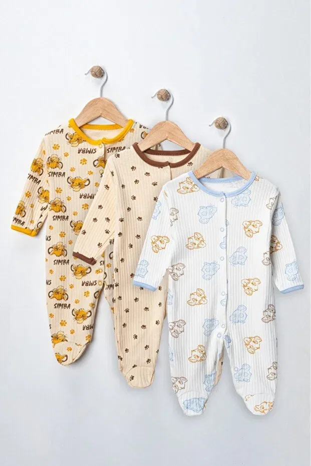 Детский комплект боди-комбинезонов с длинным рукавом Enia Baby, Multicolor — фото 2