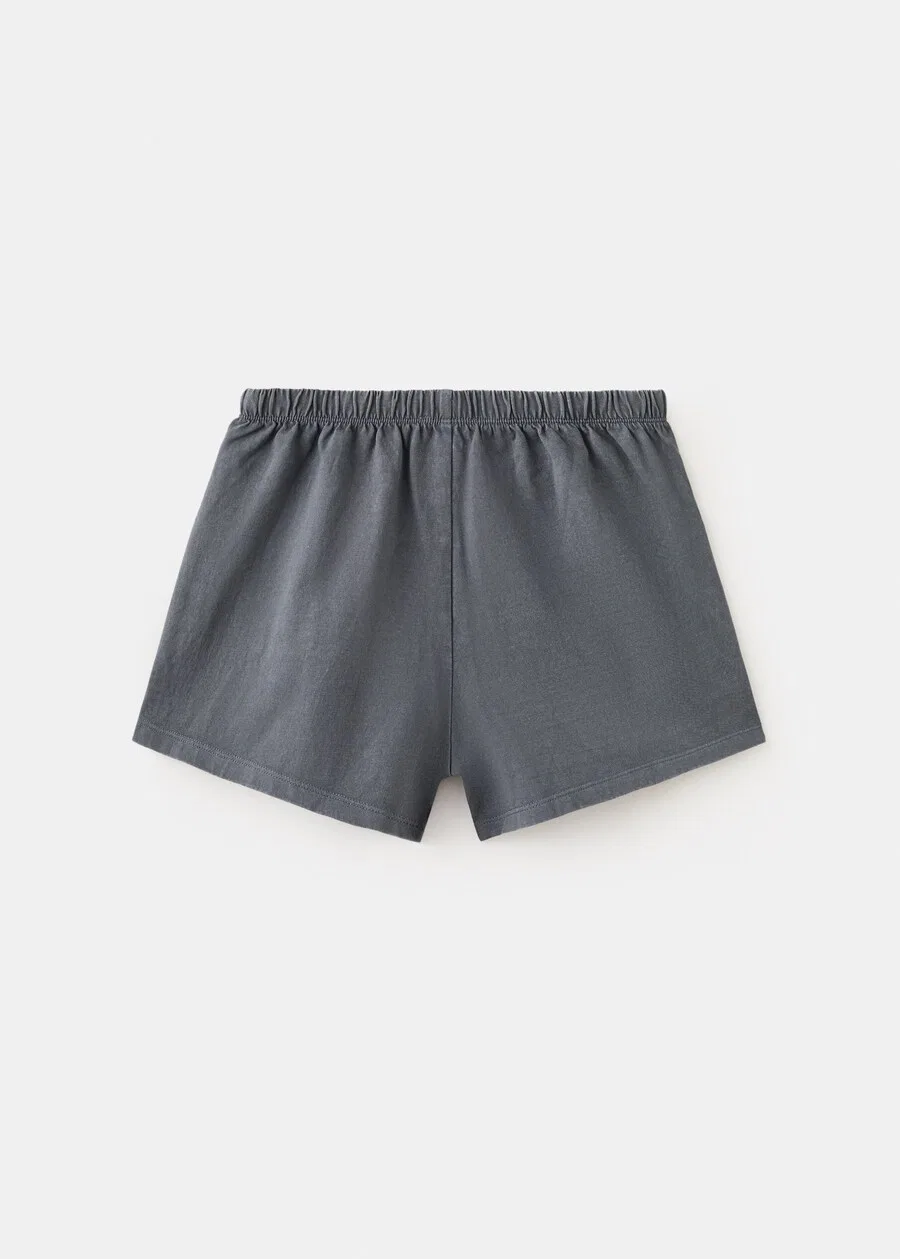 Детские шорты MANGO KIDS Regular Pants 'TACHASET' цвета антрацит — фото 2