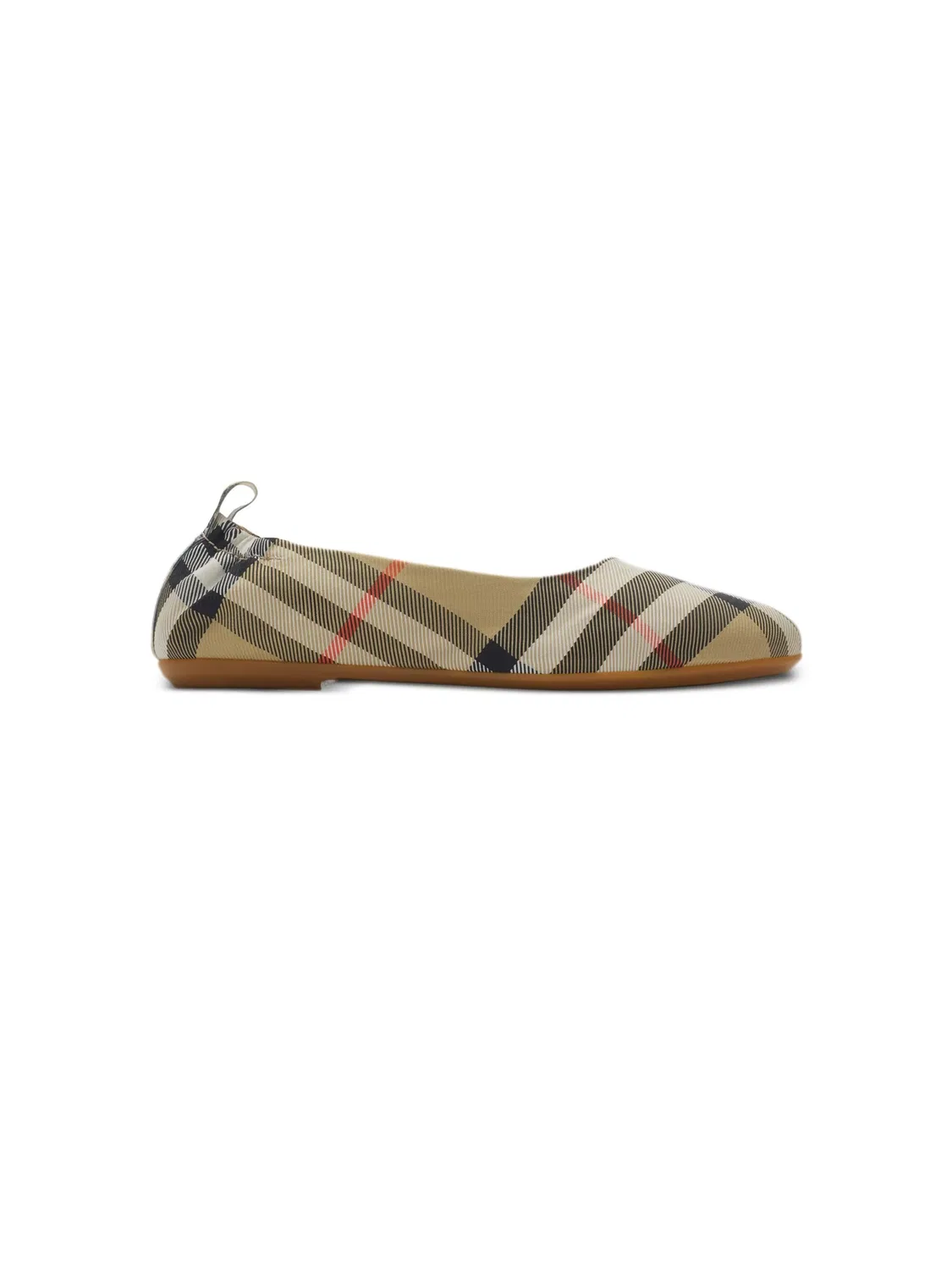 Балетки с винтажным рисунком Check Burberry, коричневый