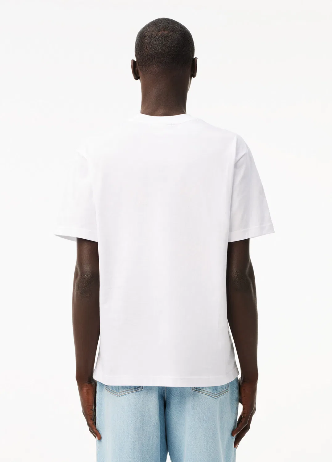 Футболка Lacoste Classic Fit, мужская, хлопок, белый — фото 3