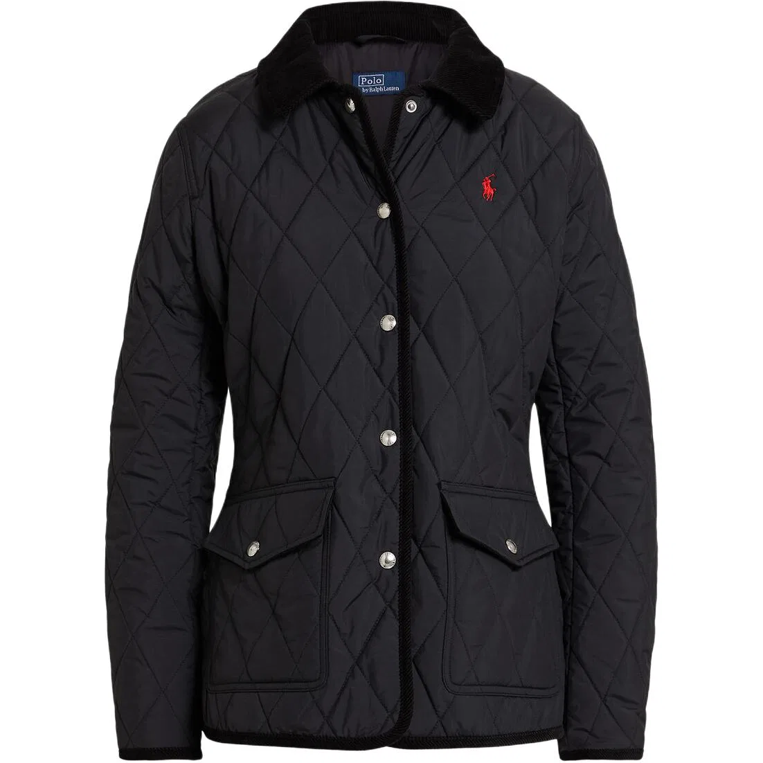Женская куртка с лацканами прямого кроя 001 Polo Black Polo Ralph Lauren, Black