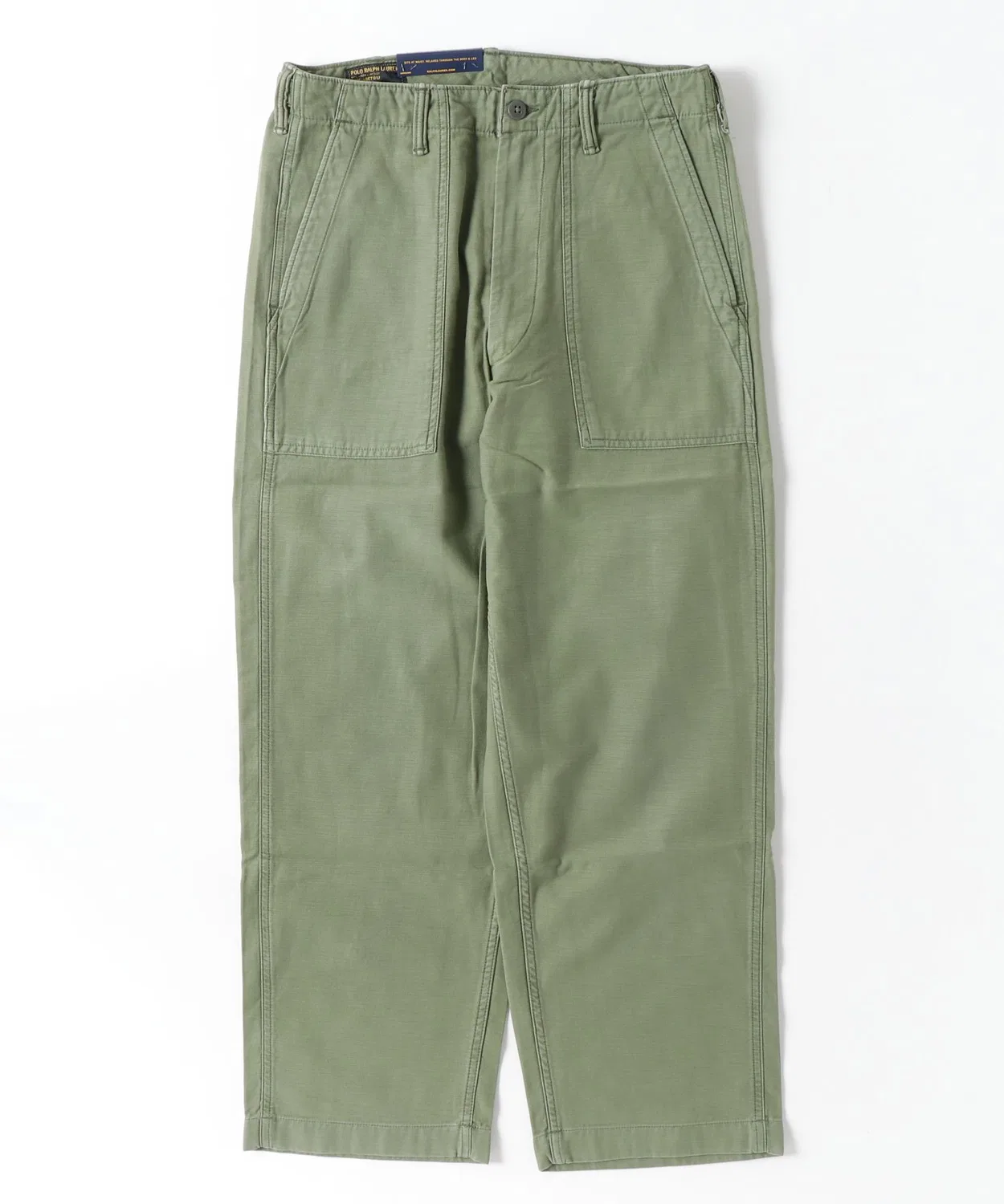 Мужские брюки свободного кроя из сатина наизнанку Utility POLO RALPH LAUREN, Green — фото 3