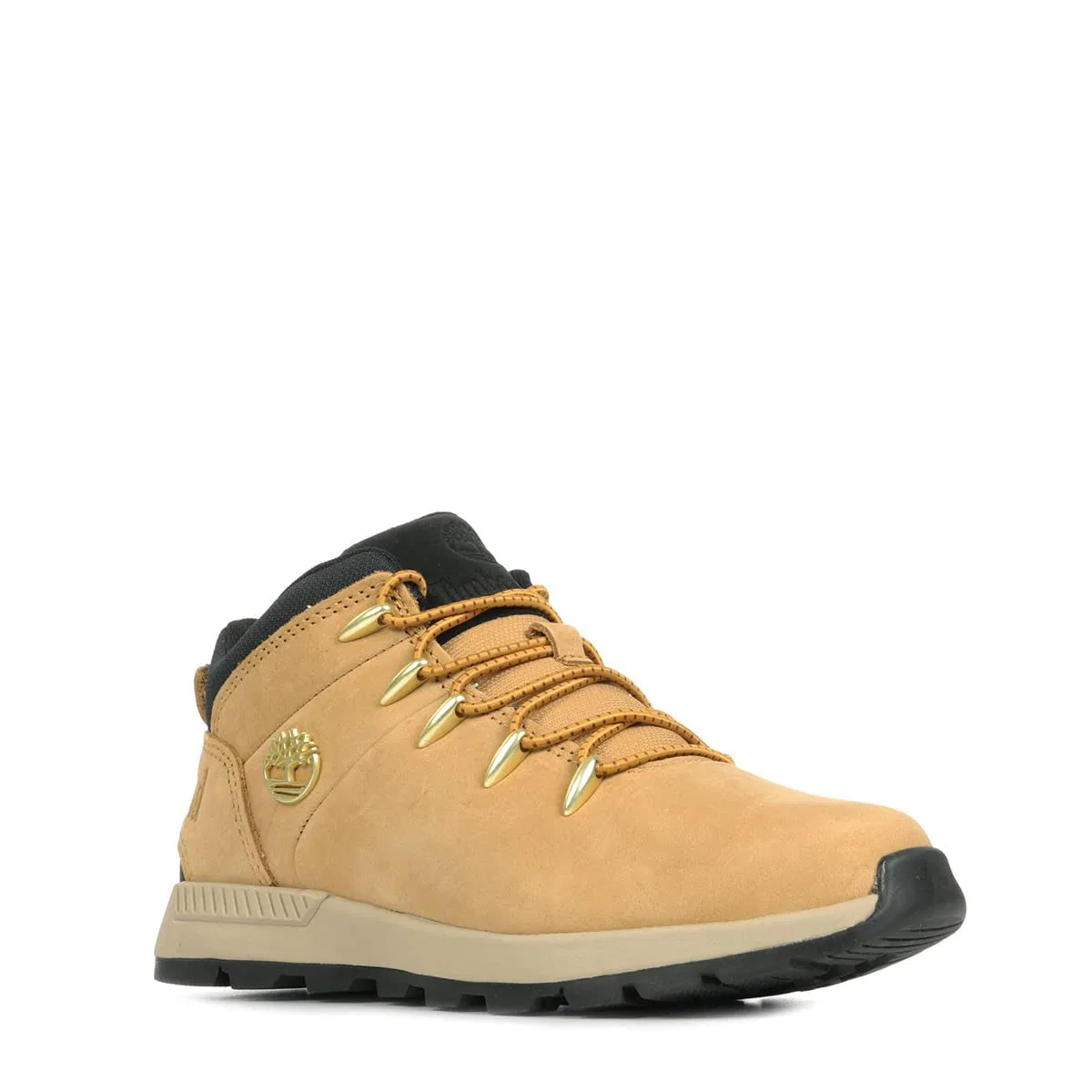 Детские ботинки для мальчиков с рифленой подошвой Sprint Trekker Mid Timberland, Black Camel — фото 2