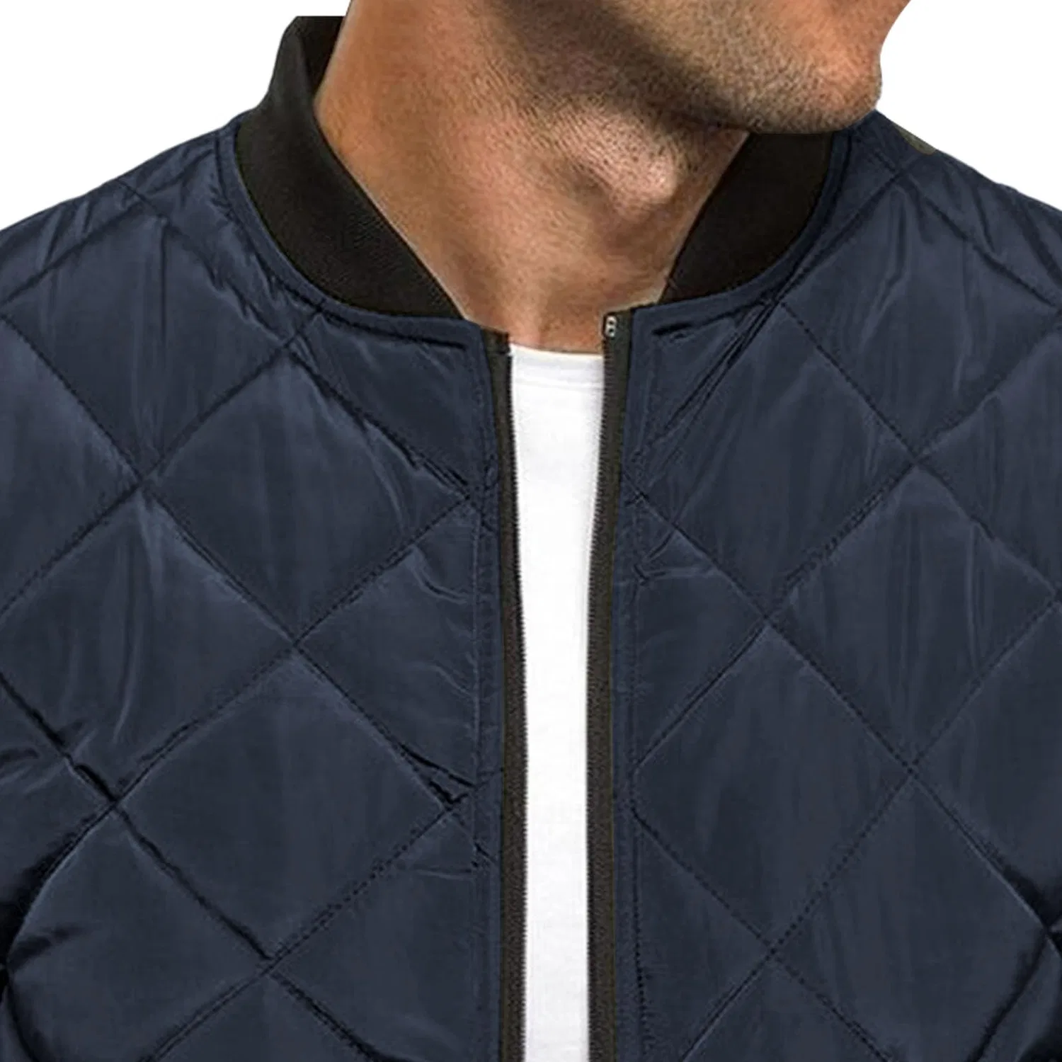 Мужская куртка-бомбер с принтом Diamond Jackets, blue navy — фото 4