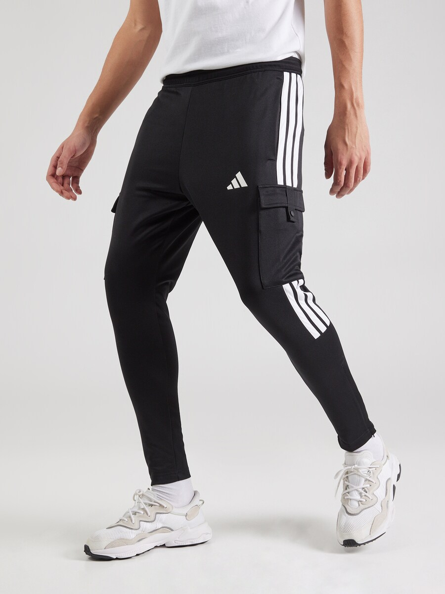 Спортивные штаны ADIDAS SPORTSWEAR Tapered Workout Pants TIRO, черный — фото 2