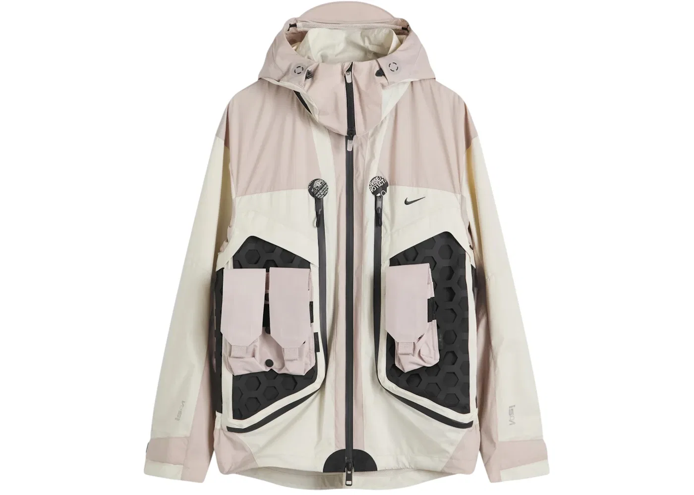 Мужская куртка с принтом Nike ISPA Butterfly Jacket, Light Bone/Moon Particle/Black
