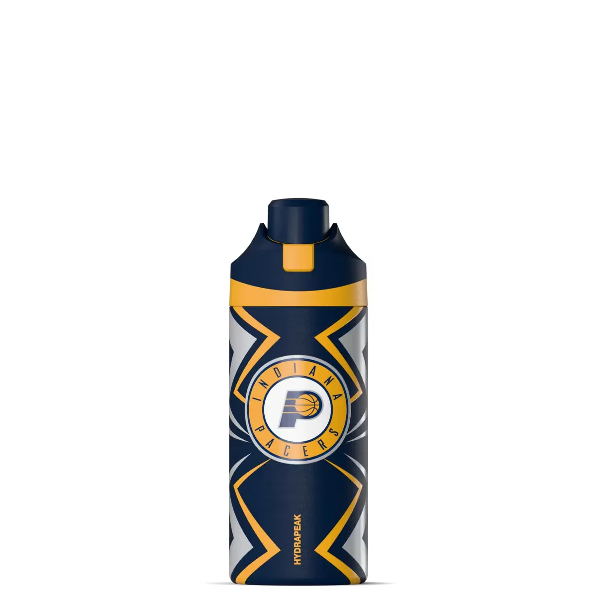 Детская бутылка для воды 20 унций (591 мл) с кнопочной крышкой HydraPeak x NBA Indiana Pacers Oasis HydraPeak, Indiana Pacers