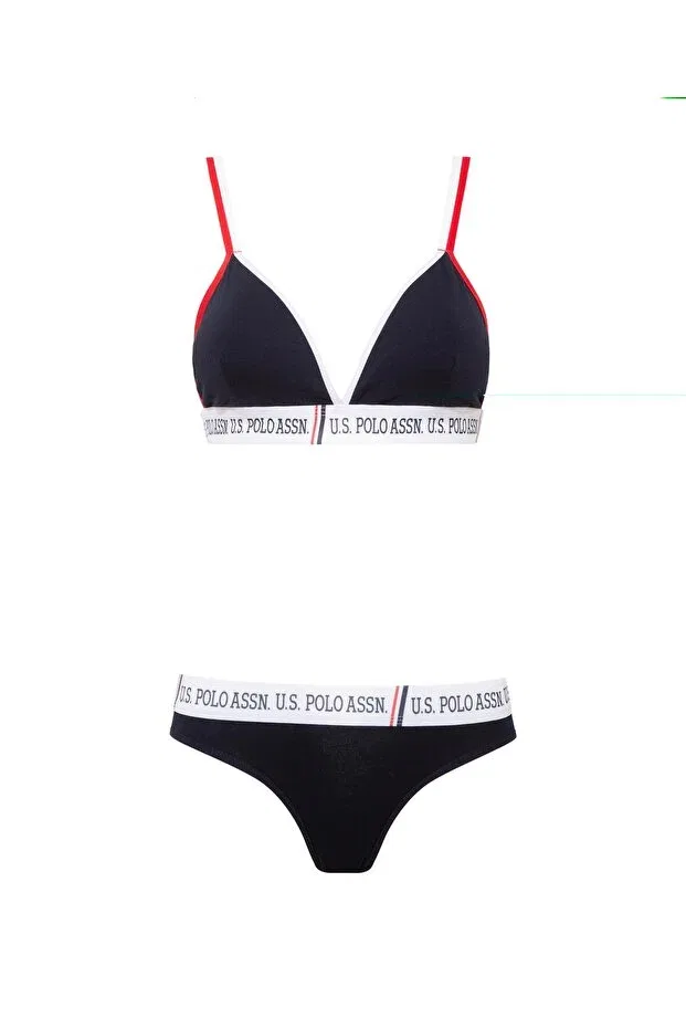 Женское бюстье с длинным рукавом U.S. Polo Assn., Navy Blue — фото 4