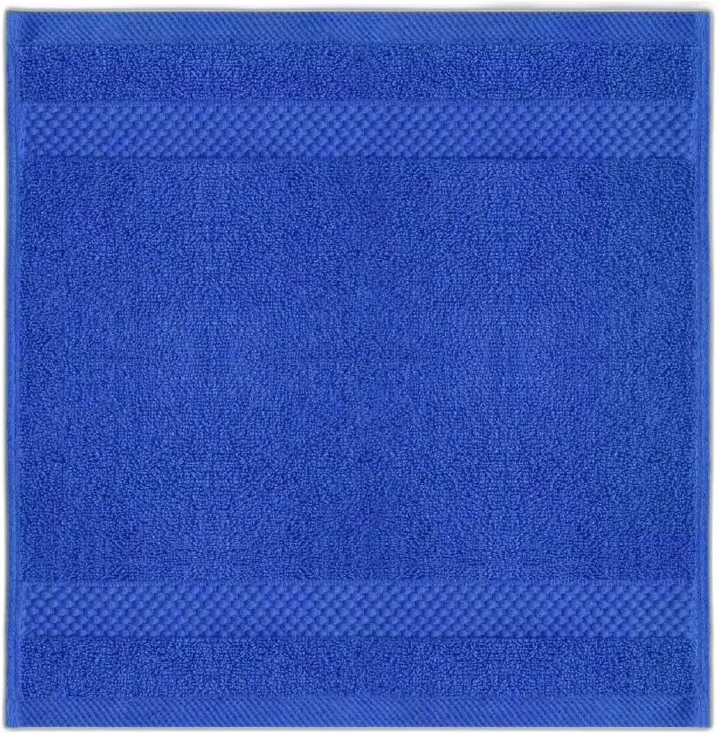 Набор мочалок 6 шт, Egyptian Cotton, 30x30 см, Royal Blue Generic — фото 4