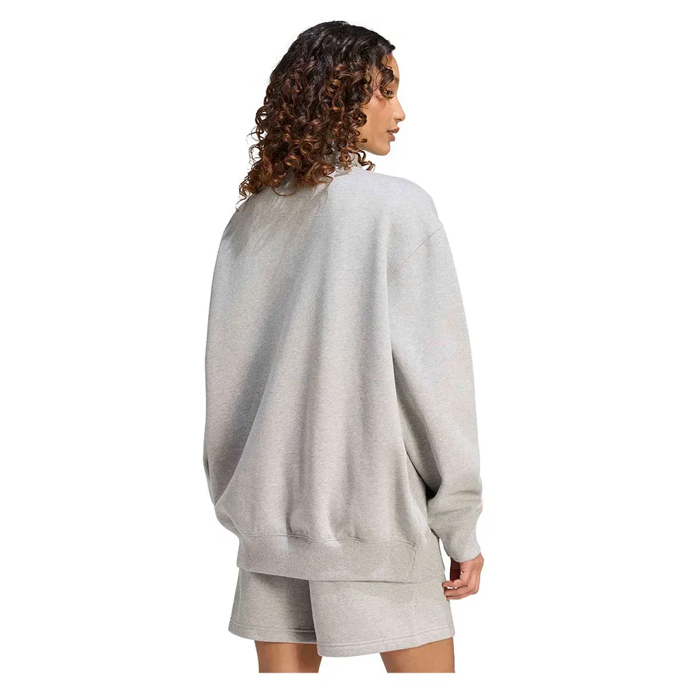 Женский свитшот с полузастежкой-молнией Essentials Fleece Adidas Originals, Grey — фото 2