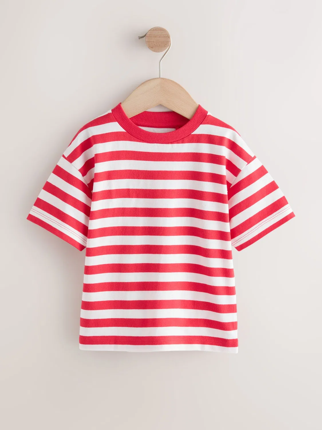 Футболка с коротким рукавом, полосатая, Red/White Next, красный/белый — фото 4