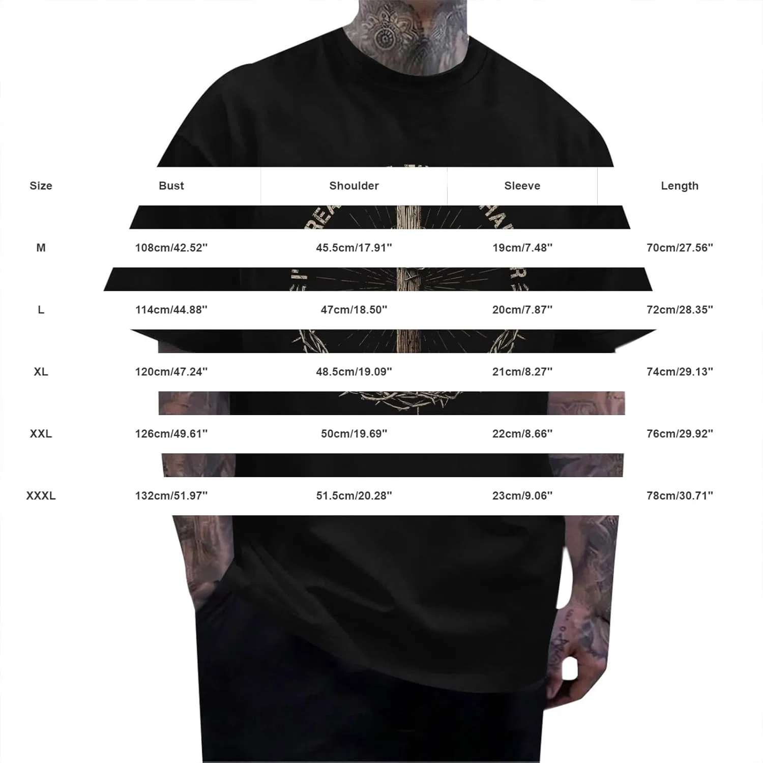 Мужская футболка с крестом Summer Short Sleeve, Dark Gray — фото 3