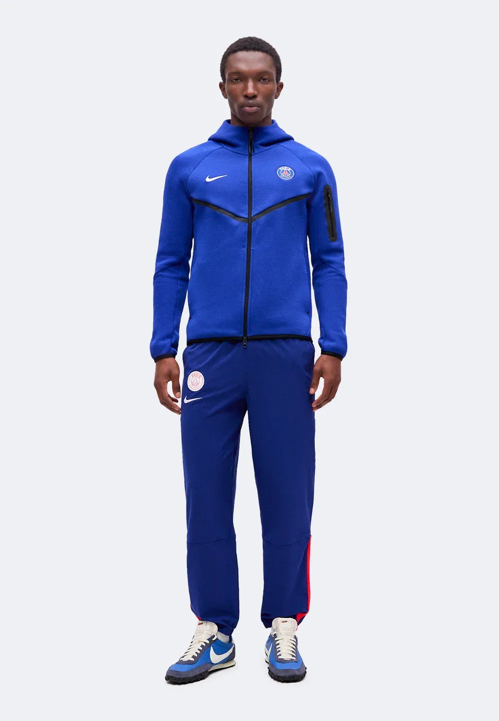 Энергия ПСЖ - спортивные штаны Nike Performance, Deep Royal Blue/Global Red/White — фото 2