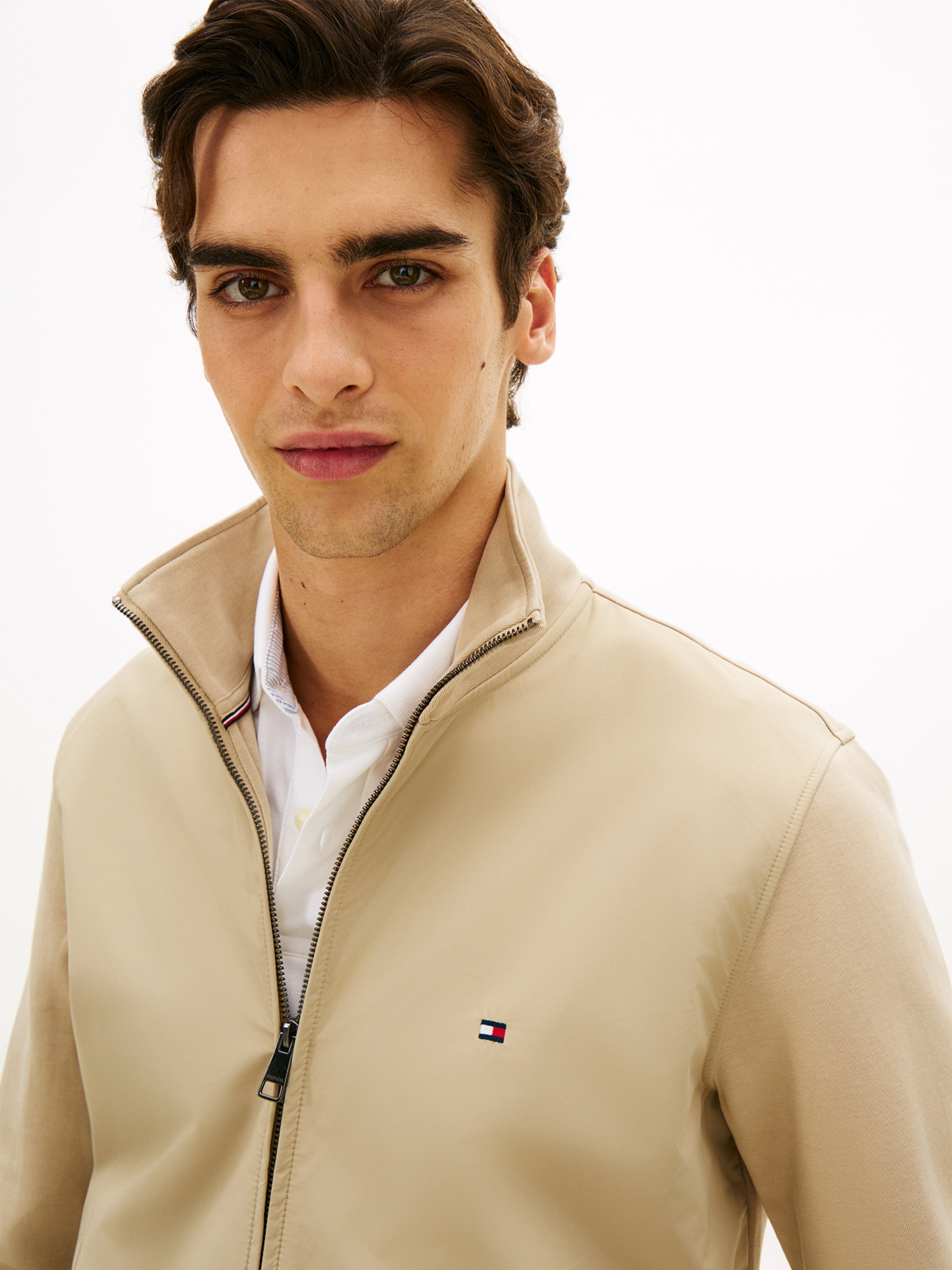 TOMMY HILFIGER Худи с молнией 'Essential' цвета хаки — фото 2