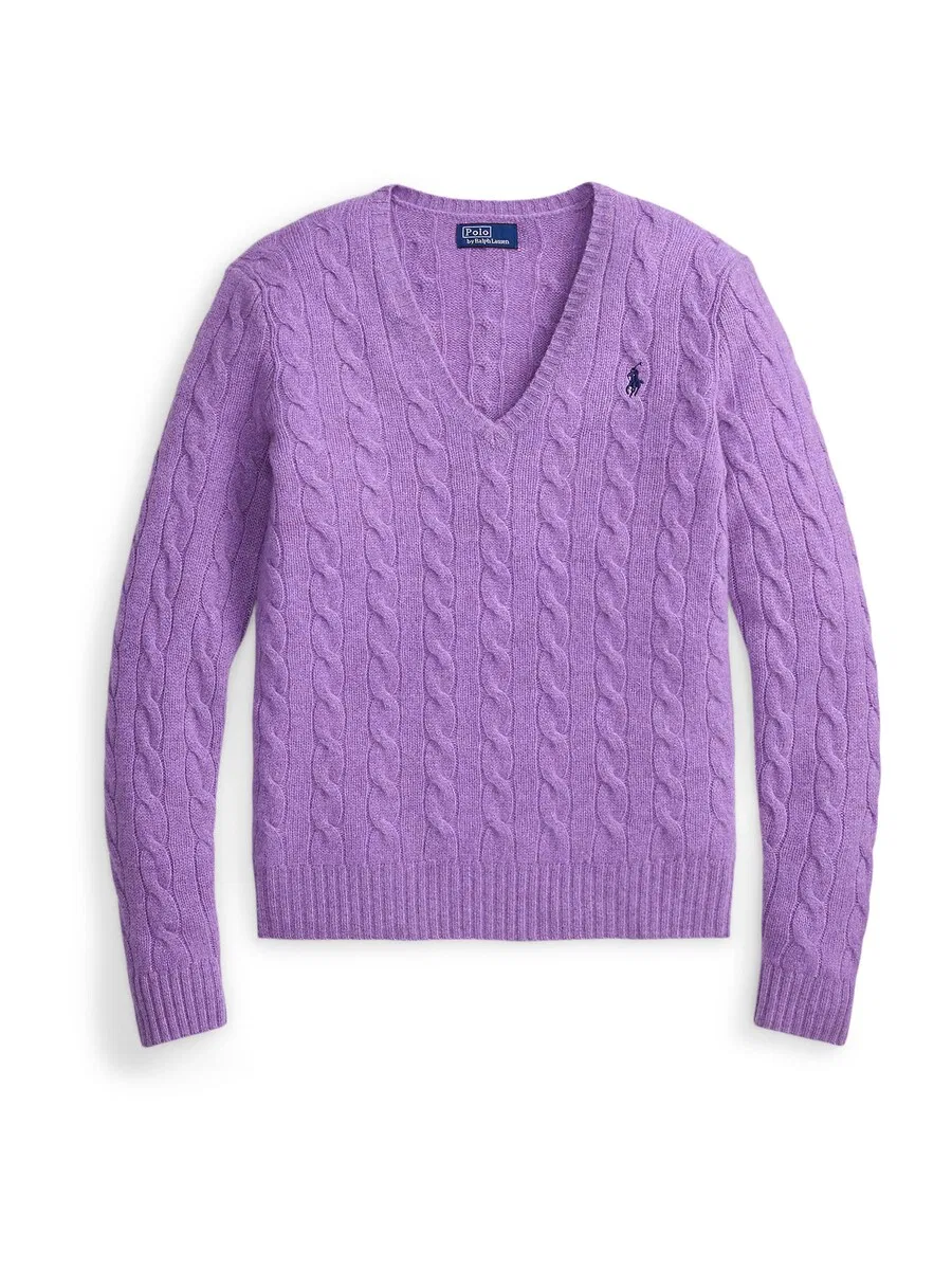 Свитер Polo Ralph Lauren в фиолетовом цвете с пятнистым рисунком