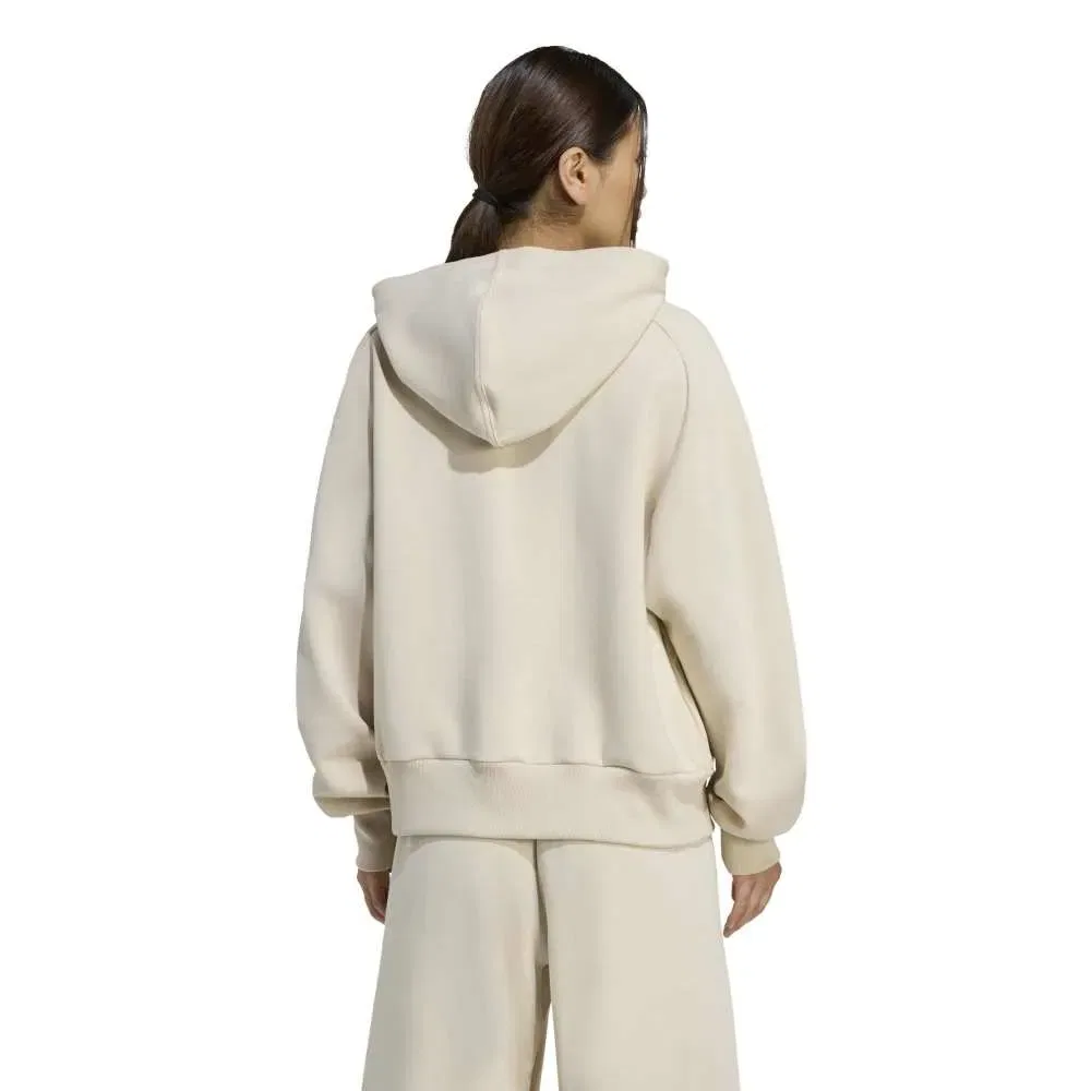 Женский свитшот с молнией Soft Lux Adidas, Beige — фото 2