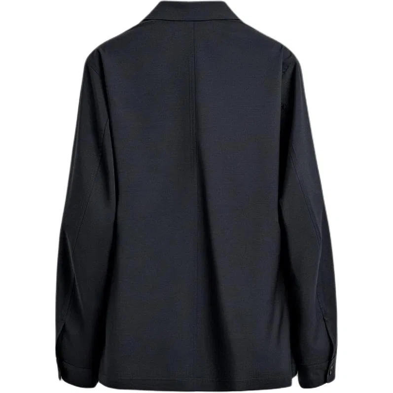 Мужской деловой костюм с лацканами ZARA, Navy Blue — фото 3