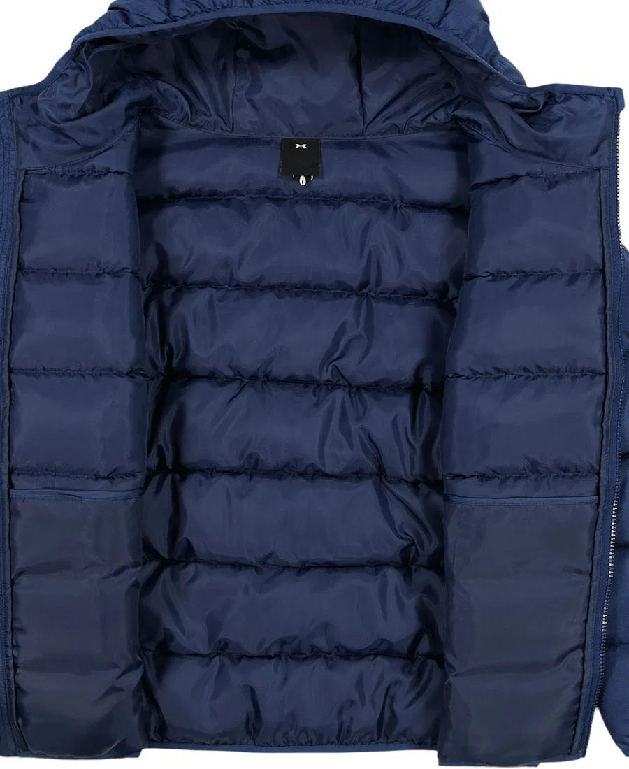 Детская куртка-пуховик с капюшоном и принтом Under Armour, Navy — фото 4