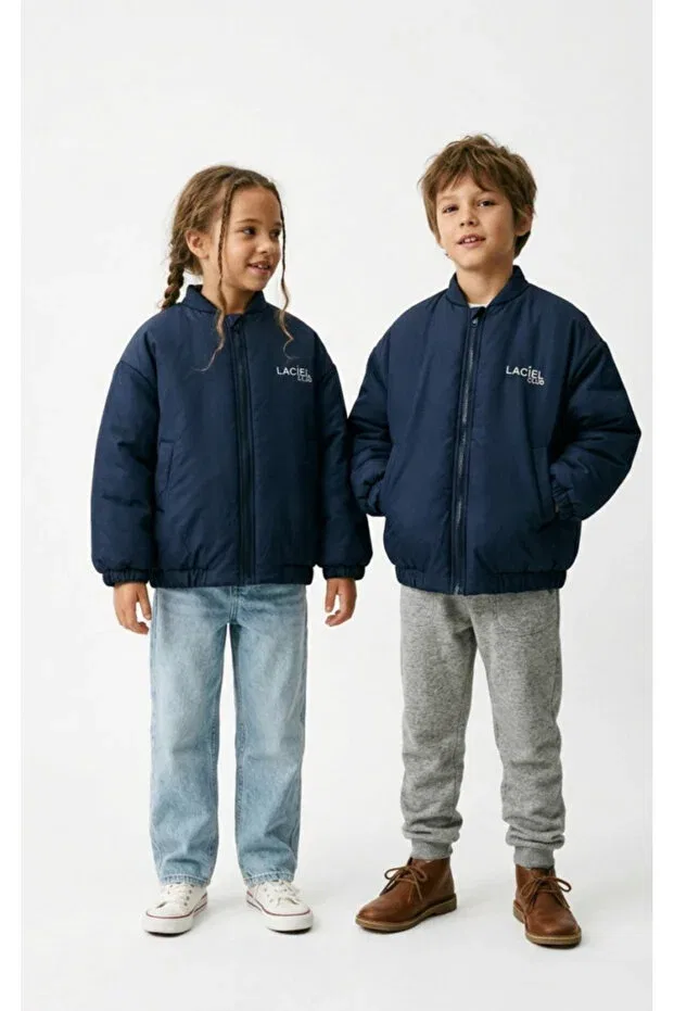Детское пальто для девочек хлопковое Babylory Kdis Store, Navy Blue