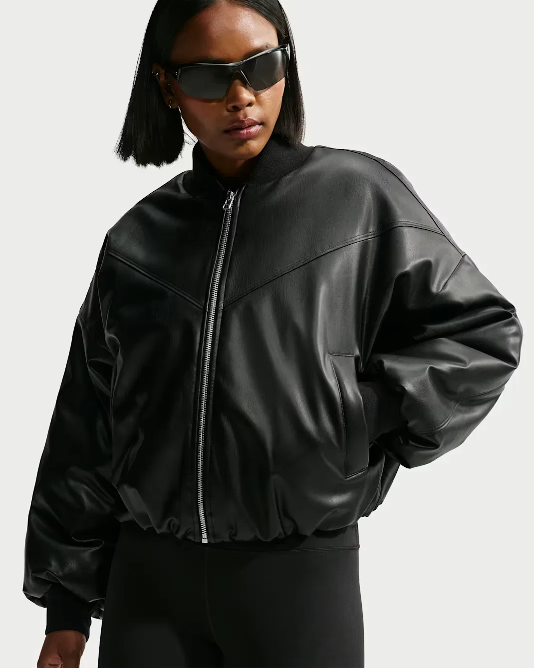 Женская куртка-бомбер Therma-FIT Nike Sportswear, Black/Black