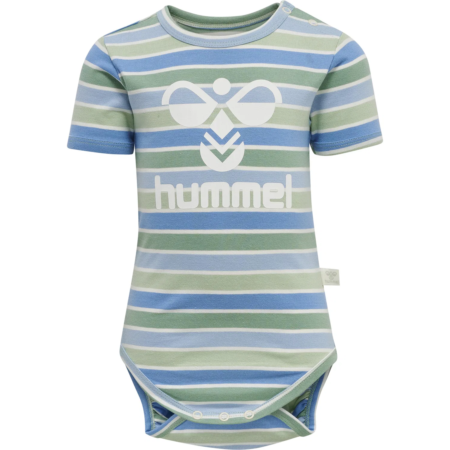 Детский боди с коротким рукавом Pelle Hummel, Grun Grau