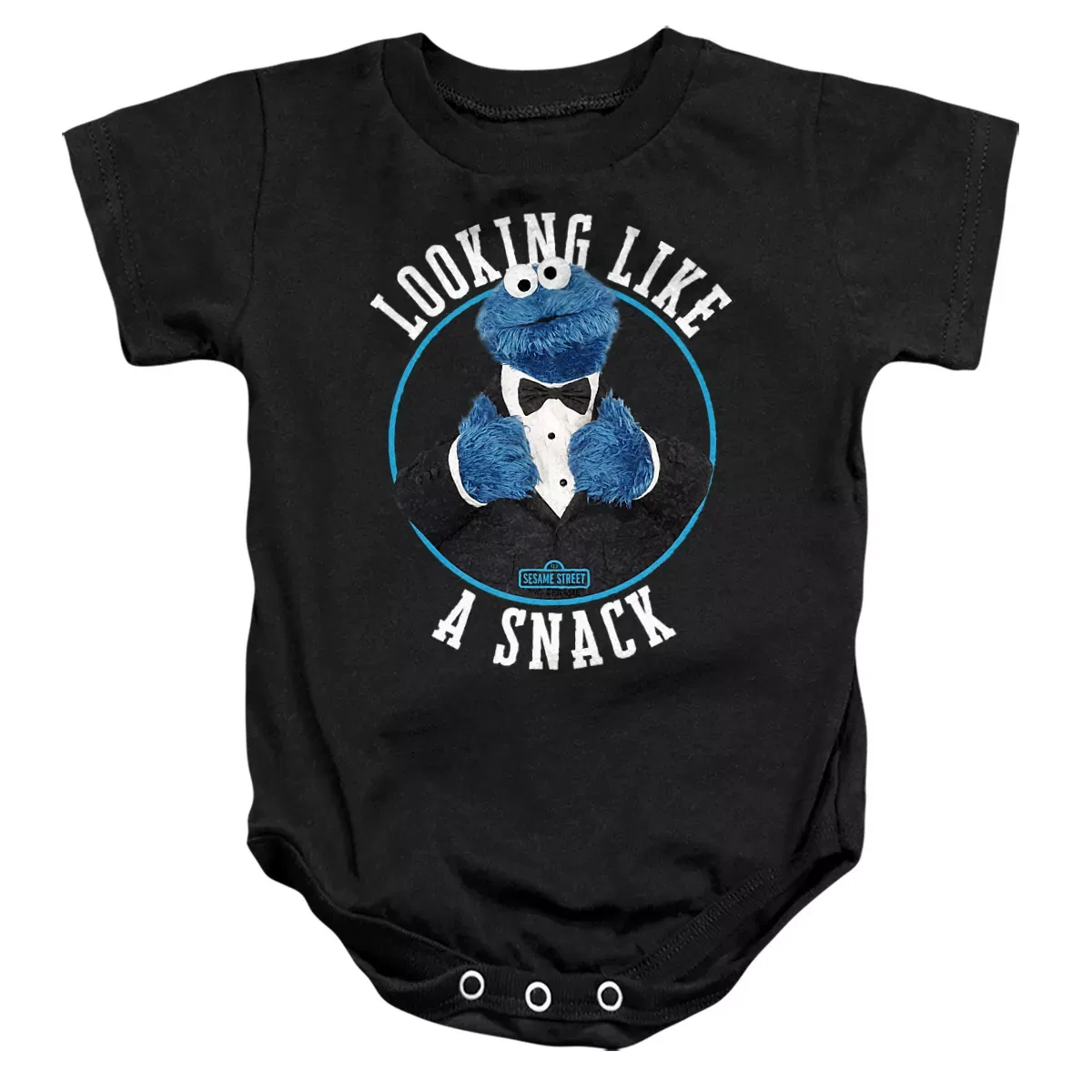 Детское боди с коротким рукавом Sesame Street, Black