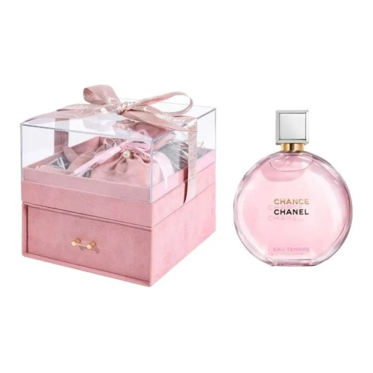 Женский набор парфюмерии Encounter Tender Eau De Parfum 100мл с сумкой и кроликом, CHANEL, Black