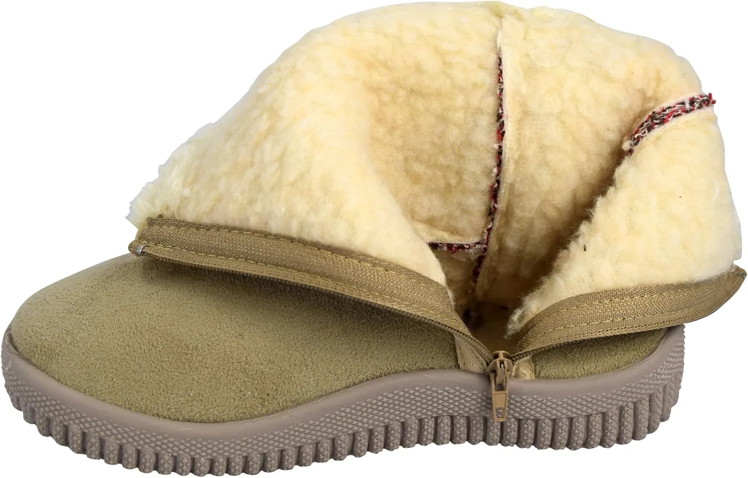 Детские зимние сапоги с искусственным замшем и мехом Snowflake Peach Couture, Beige — фото 2