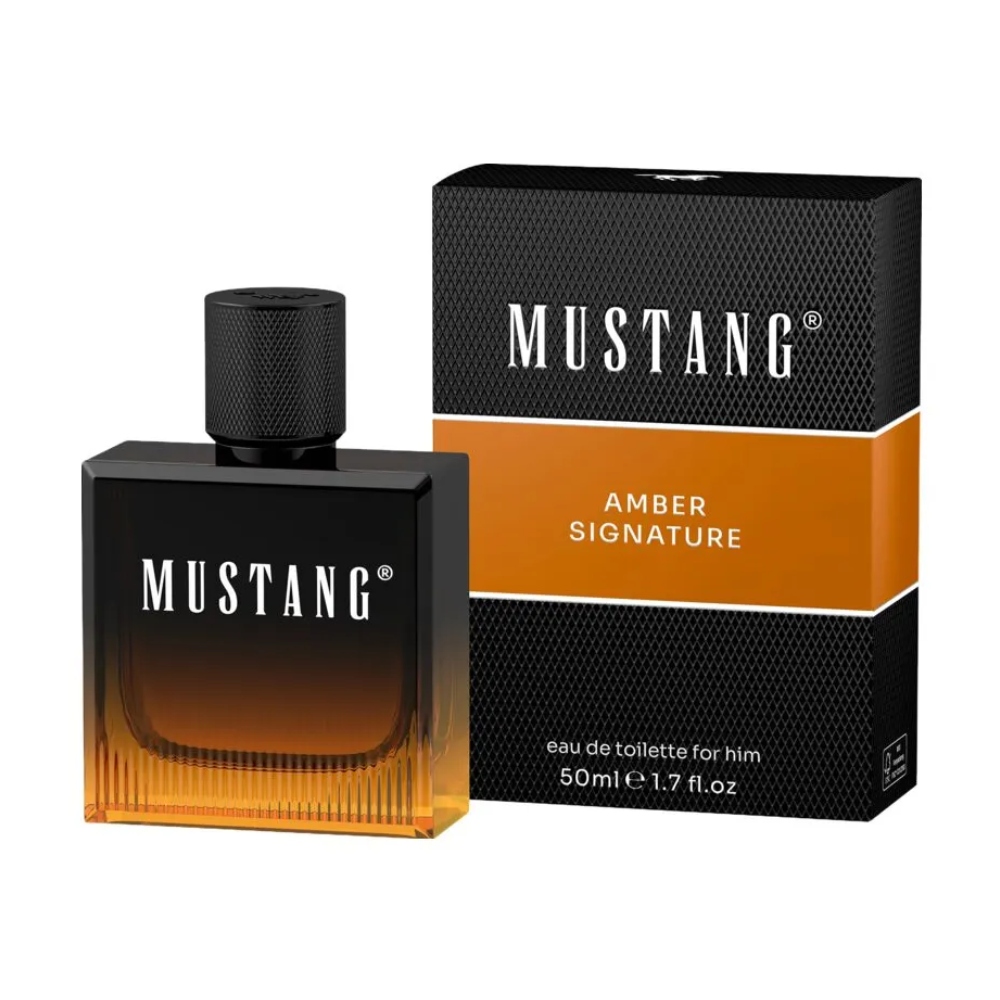 Туалетная вода Mustang Amber Signature мужская, древесный аромат, 2025 — фото 2