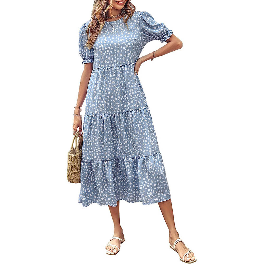 

Платье PrettyGarden Casual Boho, синий