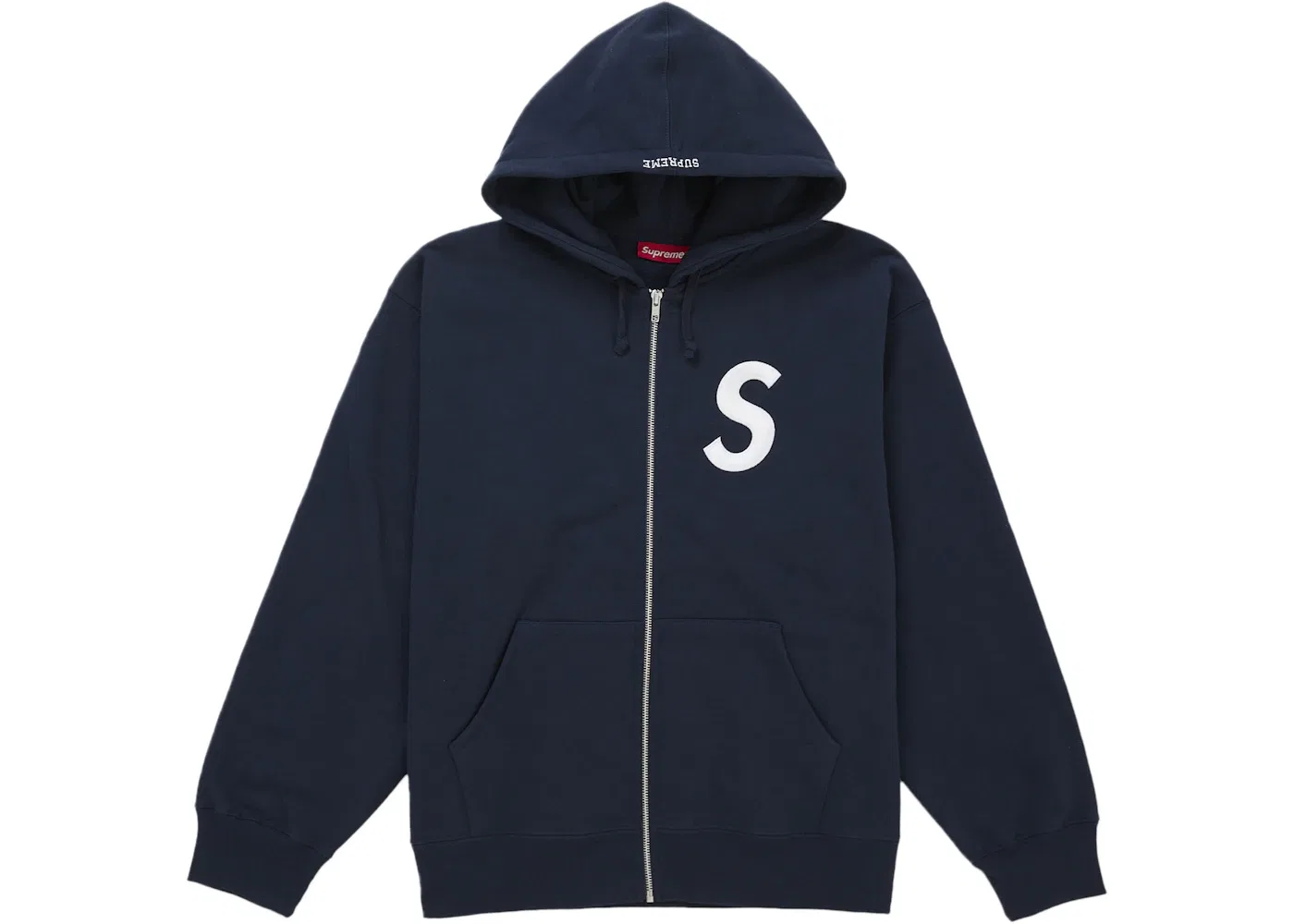 Мужская худи на молнии S Logo Supreme, Navy