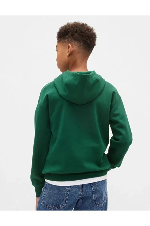 Детское худи для мальчиков с принтом Gap Kids, Green — фото 4
