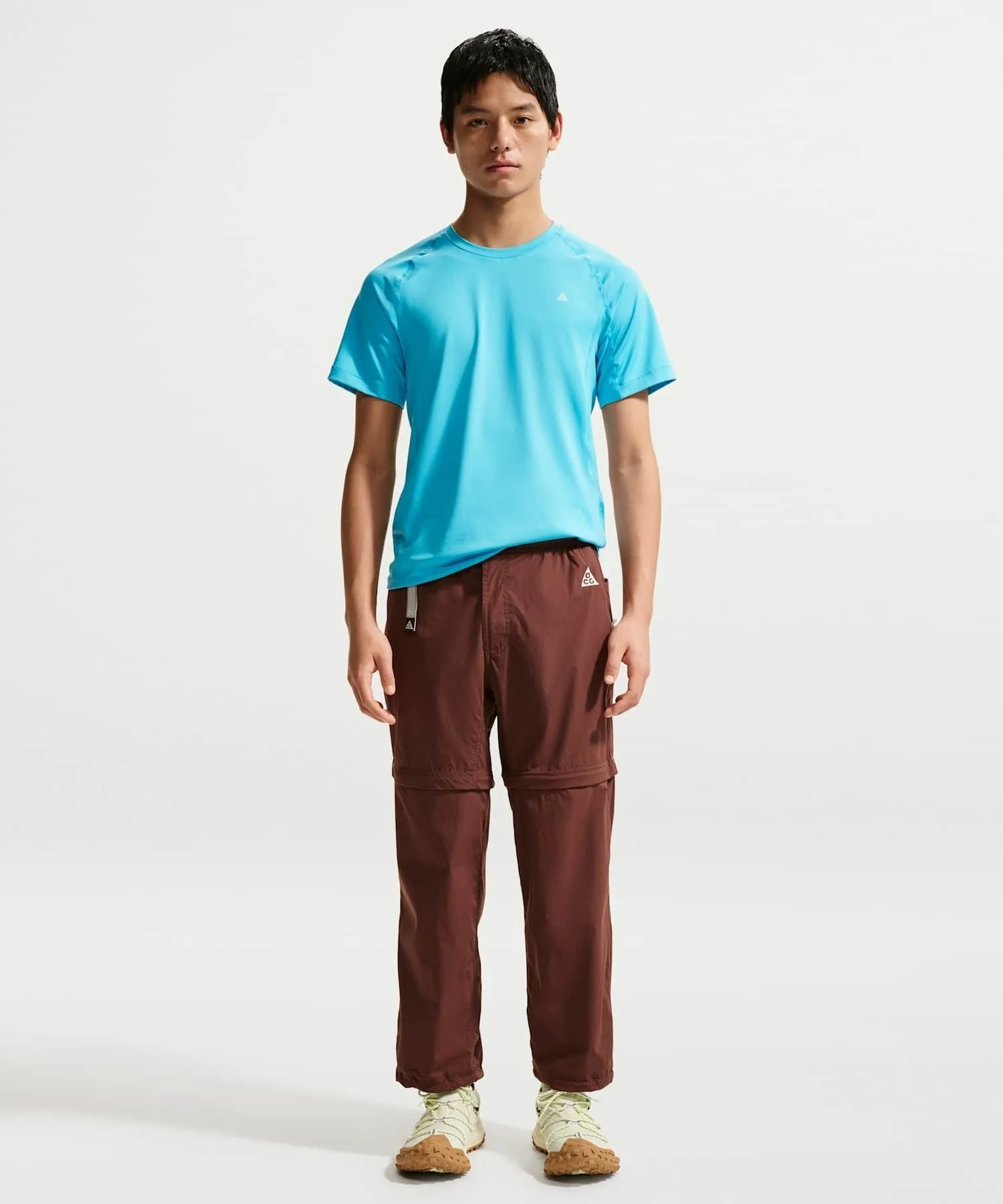Мужская футболка из функциональной ткани NIKE ACG Wildsee Dri-FIT короткая синяя — фото 4
