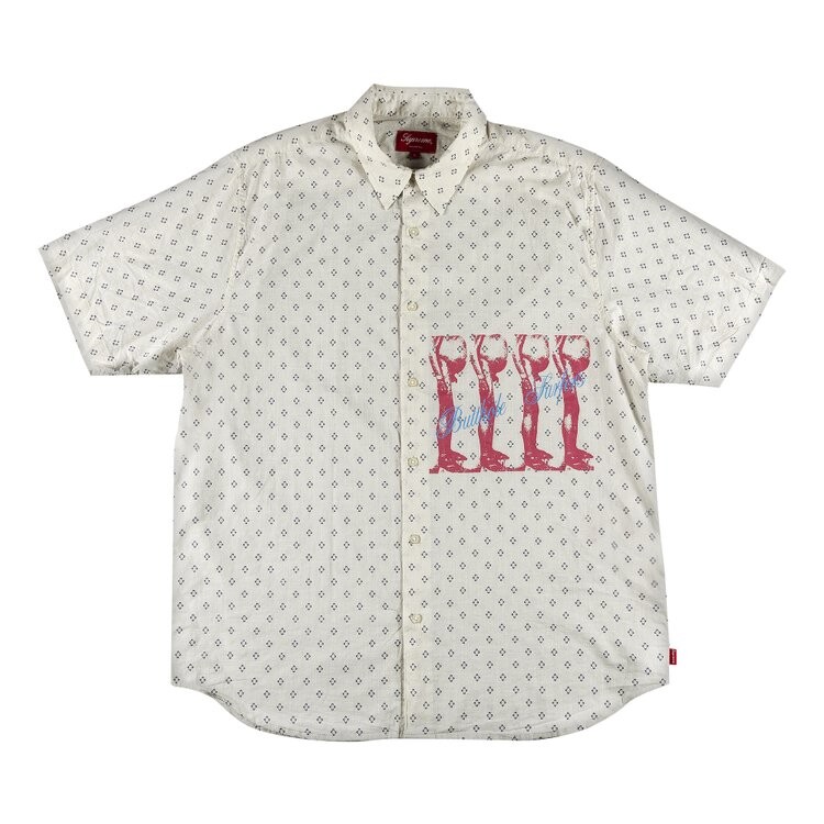 

Рубашка Supreme x Butthole Surfers Short-Sleeve Shirt 'White', белый